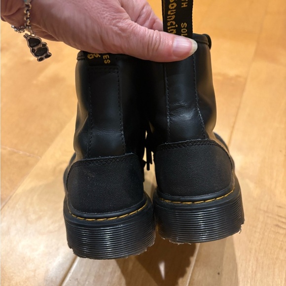 Dr. martens Airwair boots back laced up zipper combat black womens 5 - Picture 7 of 8